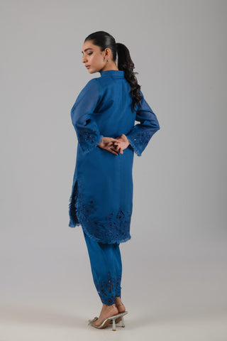 AYESHA SOMAYA CASUAL PRET’24 | BLUE SET