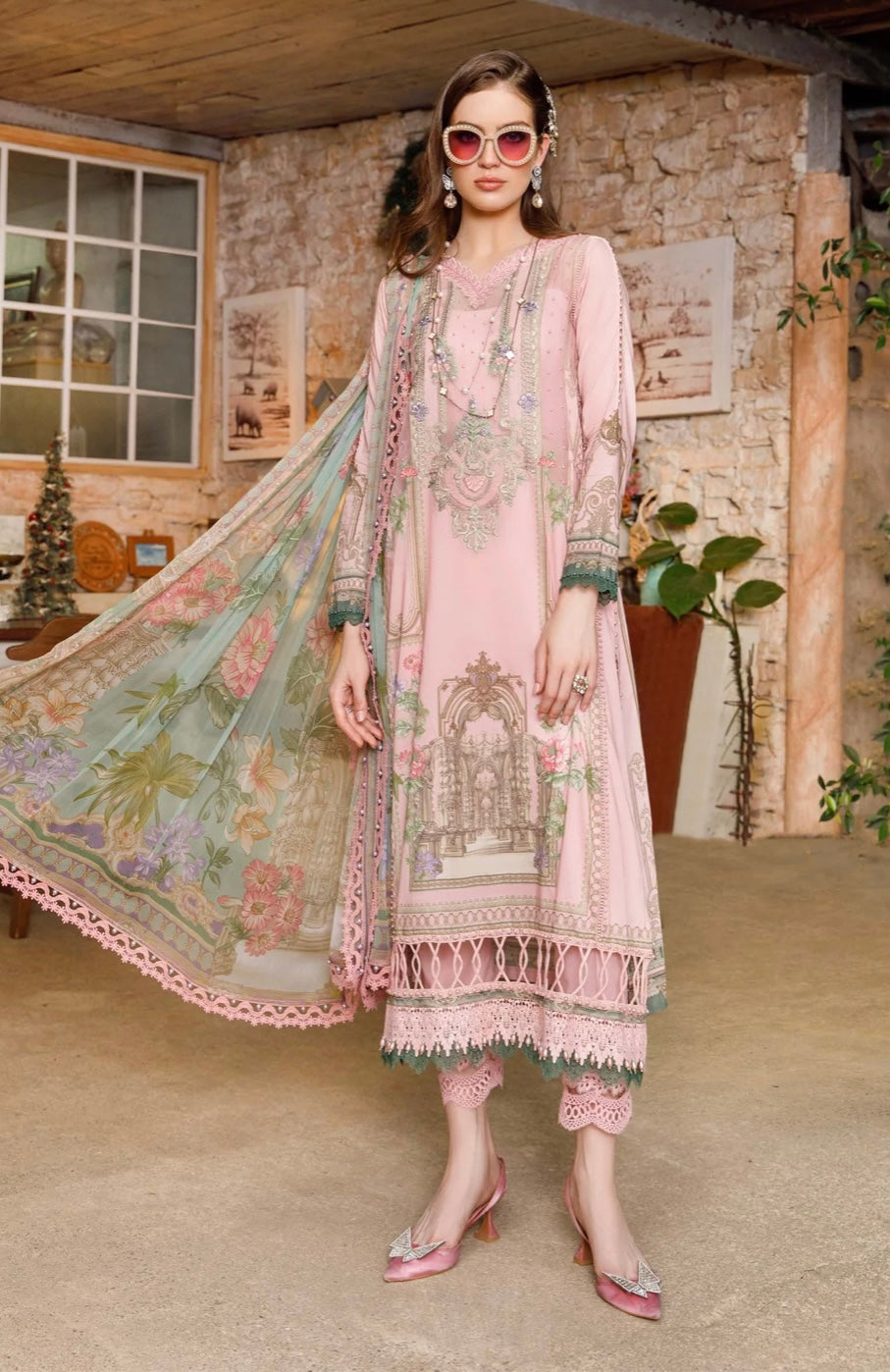 MARIA B LAWN UNSTITCHED | US-13A