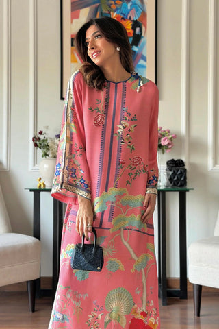 SANA SAFINAZ RAW SILK PRINTED KAFTAN | SS26STP712