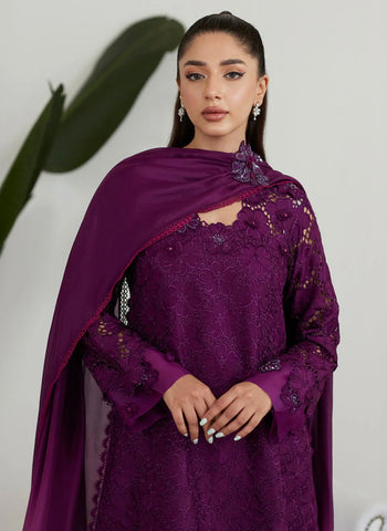 FARAH TALIB AZIZ LUXE PRET’24 | SANGRIA SILK CUTWORK SET