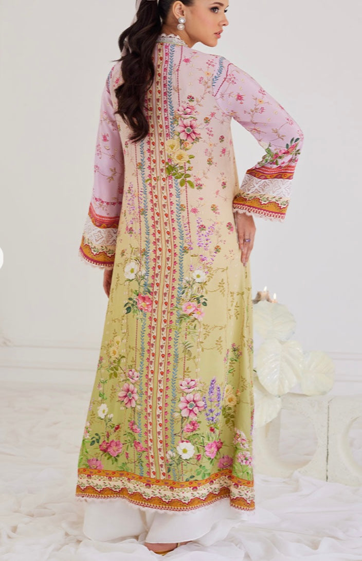 FARAH TALIB AZIZ LUXE SILK PRET’24 | NICA OMBRÉ CREPE KAFTAN