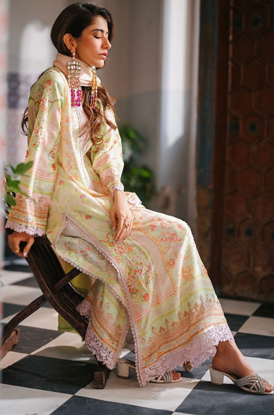 ANSAB JAHANGIR LUXE SILK PRINT | SHEBA