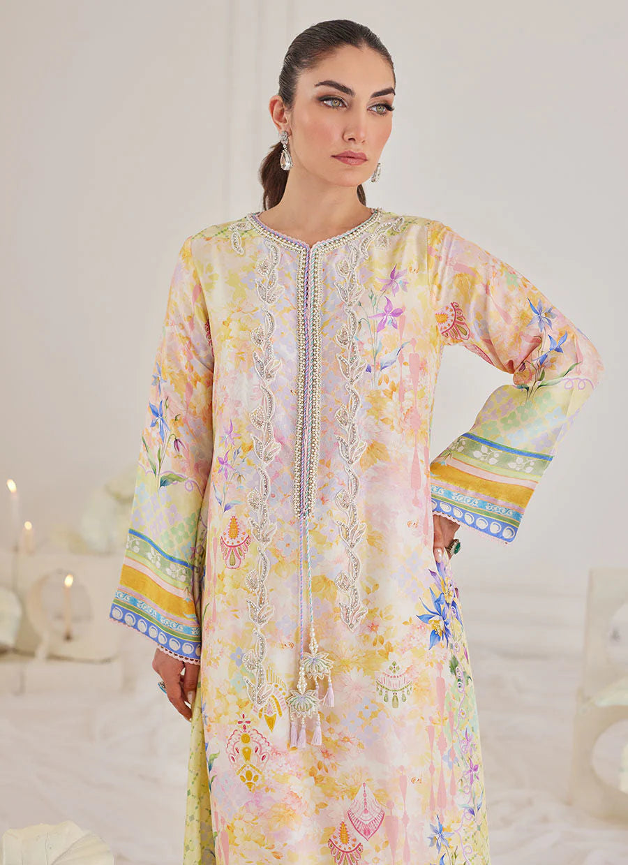 FARAH TALIB AZIZ LUXE SILK PRET’24 |  BLANCA SILK KAFTAN