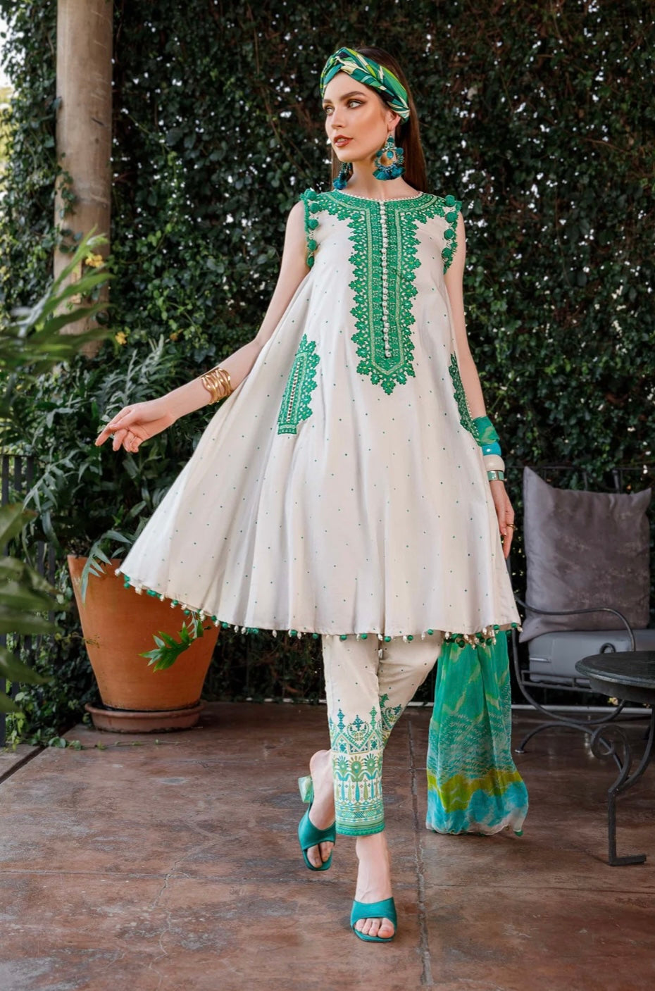 MARIA B LAWN UNSTITCHED | US-6B