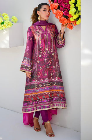 ANSAB JAHANGIR LUXE SILK PRET | DAHLIA
