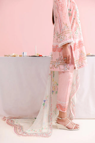 AMMARA KHAN LAWN PRET’26 | CANDY PEACH CLASSIC
