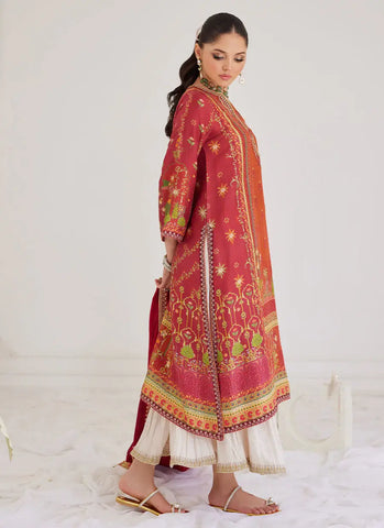 FARAH TALIB AZIZ LUXE SILK PRET’24 | PAULINA RUST SHIRT AND DUPATTA