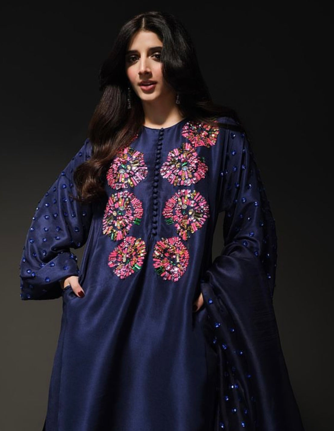 MUSE LUXE | BLUE IRIS EMBELLISHED SET