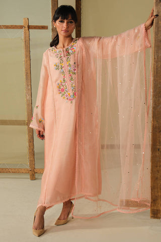 FARIDA HASAN ‘DHOOP LUXE PRET’26 | PEACH BLOSSOM SET