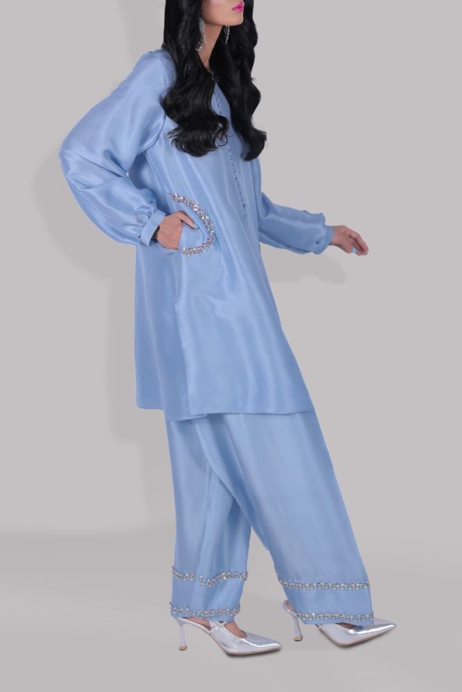 MUSE LUXE | BLUE BELL TUNIC SET