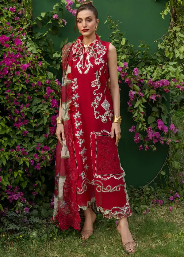 SAIRA SHAKIRA BLOOM UNSTITCHED LAWN’26 | ELISE 1B