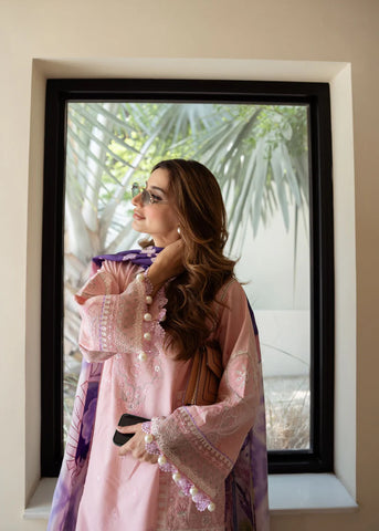SIRAA SADAF FAWAD KHAN LAWN UNSTITCHED’24 | GINA (A)