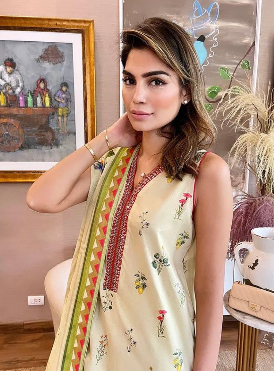 FARIDA HASAN | BOTANICAL SHIRT & PANTS