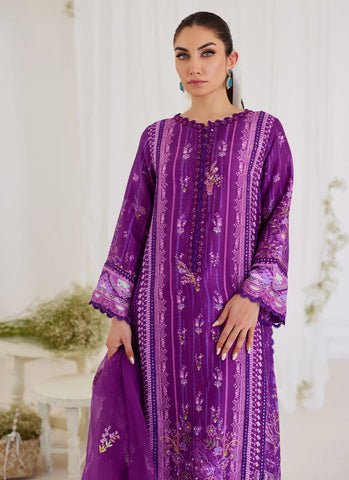 FARAH TALIB AZIZ LUXE SILK PRET’24 | LIGIA PLUM SHIRT AND DUPATTA