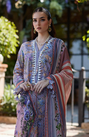 NIDA AZWER LUXURY LAWN’24 | LAVENDER DREAM