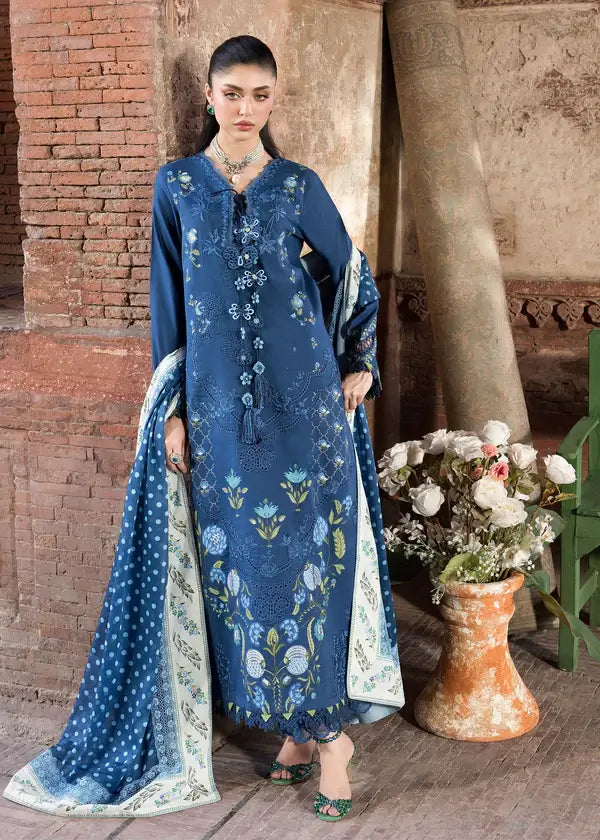 SAIRA SHAKIRA BLOOM UNSTITCHED LAWN’26 | LILY 1A