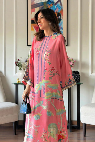 SANA SAFINAZ RAW SILK PRINTED KAFTAN | SS26STP712