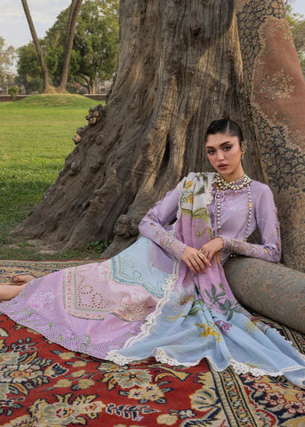 SAIRA SHAKIRA BLOOM UNSTITCHED LAWN’26 | AVA 1B