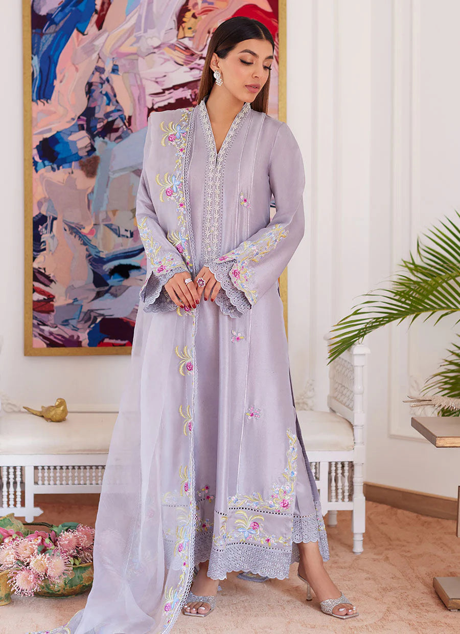 FARAH TALIB AZIZ LUXE PRET’24 | ODETTE SILVER GREY KALIDAR