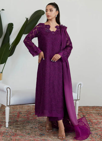 FARAH TALIB AZIZ LUXE PRET’24 | SANGRIA SILK CUTWORK SET