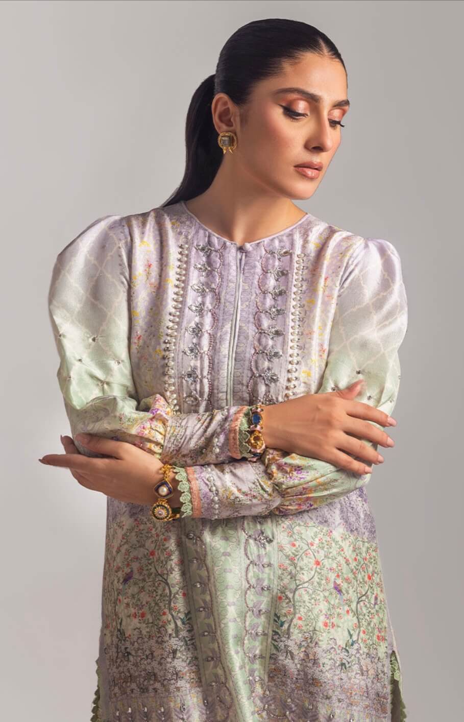 ANSAB JAHANGIR AYEZA LUXURY SILK’24 | PERLA