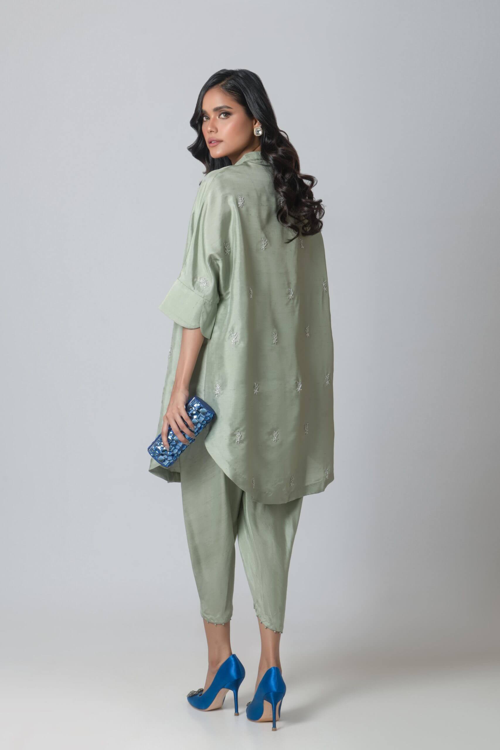 AYESHA SOMAYA LUXURY PRET’24 | OLIVE GREEN