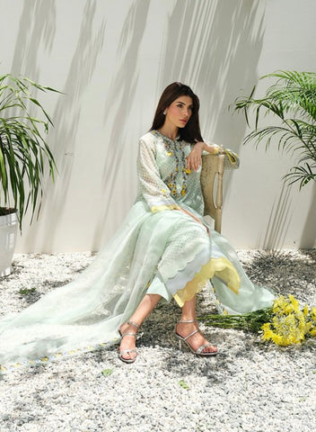 FARIDA HASAN SUMMER HIGH’24 | MINT TERLLIS ROSE WITH PANTS