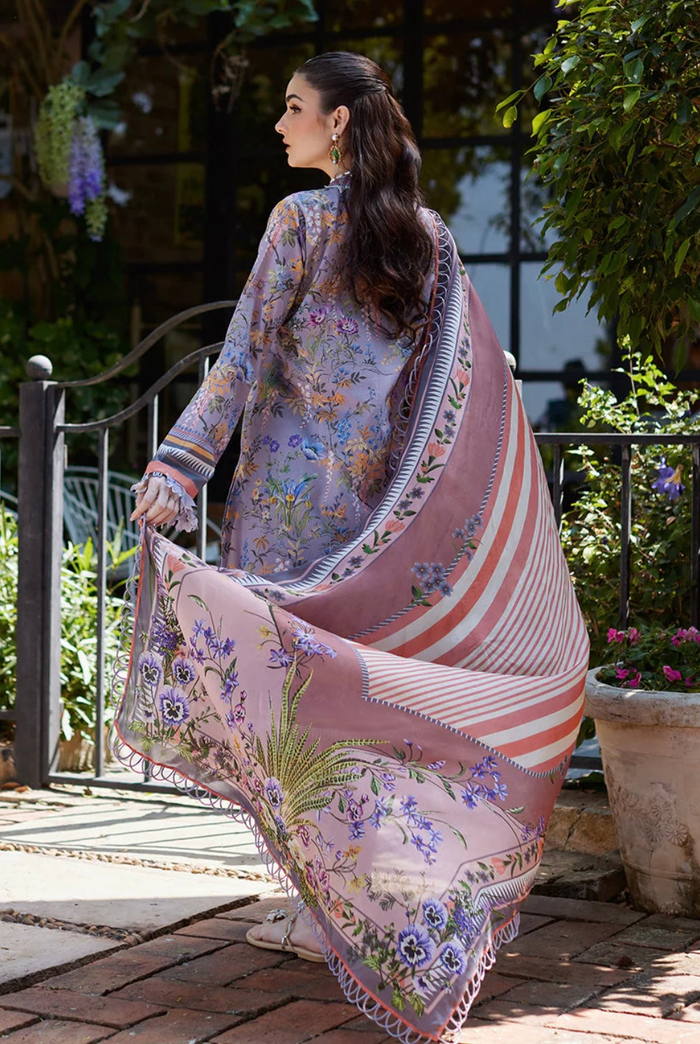 NIDA AZWER LUXURY LAWN’24 | LAVENDER DREAM