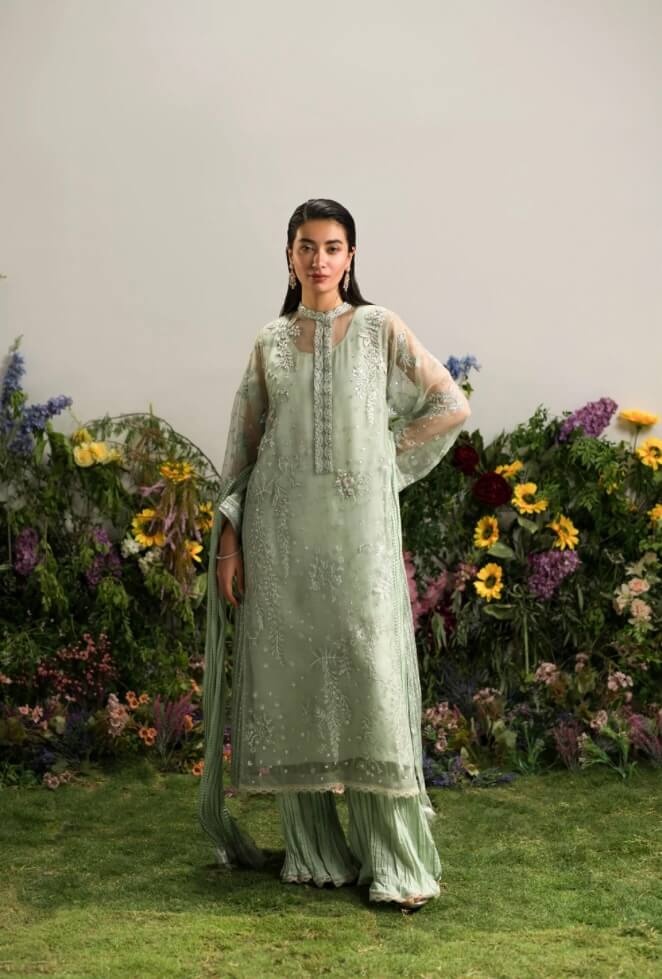 AMMARA KHAN LILY’24 | MINTY CRUSHED SET