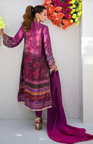 ANSAB JAHANGIR LUXE SILK PRET | DAHLIA