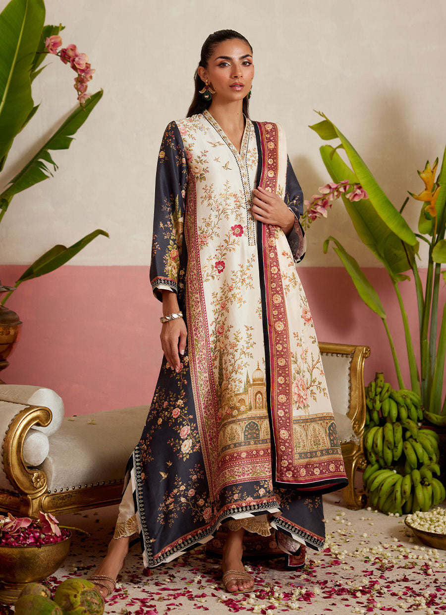 FARAH TALIB AZIZ ‘MAYNA FESTIVE PRET’26 | ROBIN SHIRT AND DUPATTA