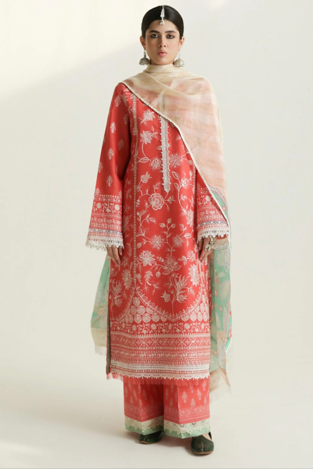 ZARA SHAHJAHAN UNSTITCHED LAWN’24  | MAHI 1A