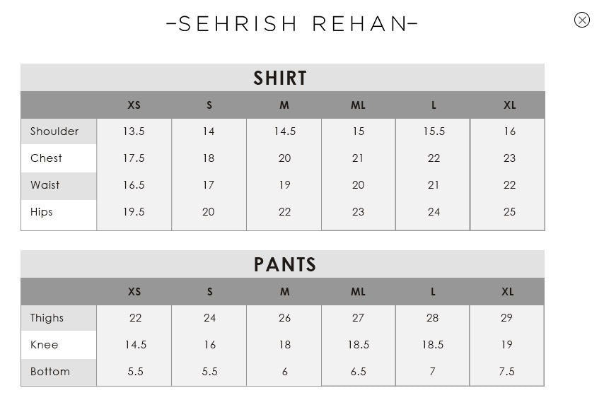 SEHRISH REHAN FESTIVE FORMALS’24 | MEERAL