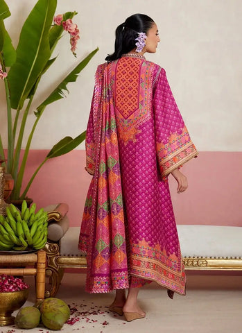 FARAH TALIB AZIZ ‘MAYNA FESTIVE PRET’26 | ADENA FUSCHIA SHIRT & DUPATTA