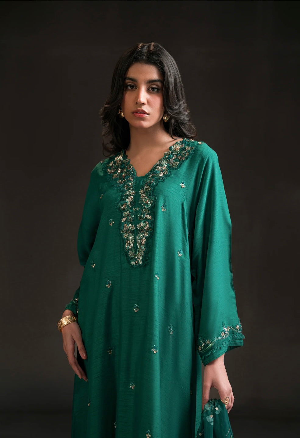 AMMARA KHAN GLITZ’24 | EMERALD GREEN BEAUTY SET