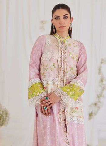 FARAH TALIB AZIZ LUXE SILK PRET’24 | LUCIA PATCHWORK JACKET AND SLIP