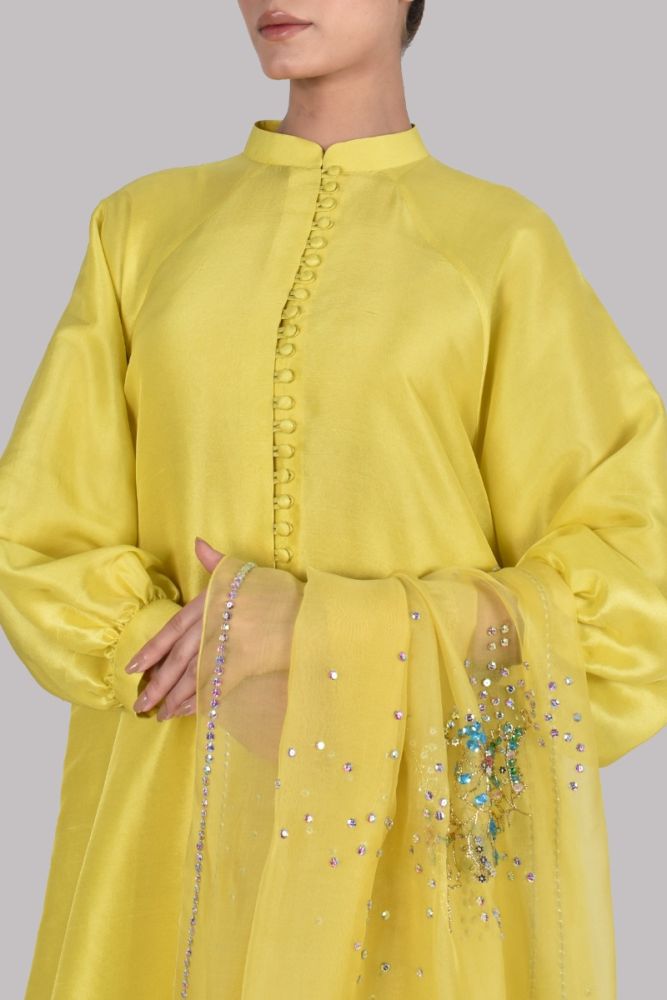 MUSE LUXE | AURORA YELLOW EMBELLISHED SET