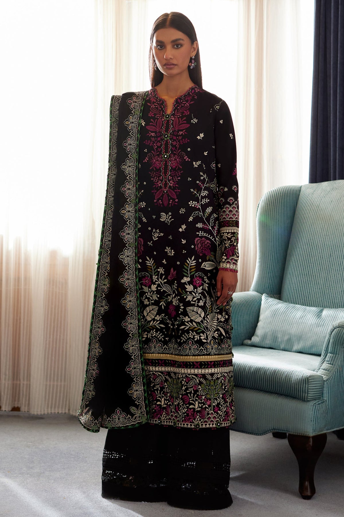 ELAN UNSTITCHED LAWN’24 | QISTINA
