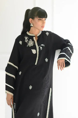 NADIA FAROOQUI CASUAL PRET’24 | GLORIOUS BLACK