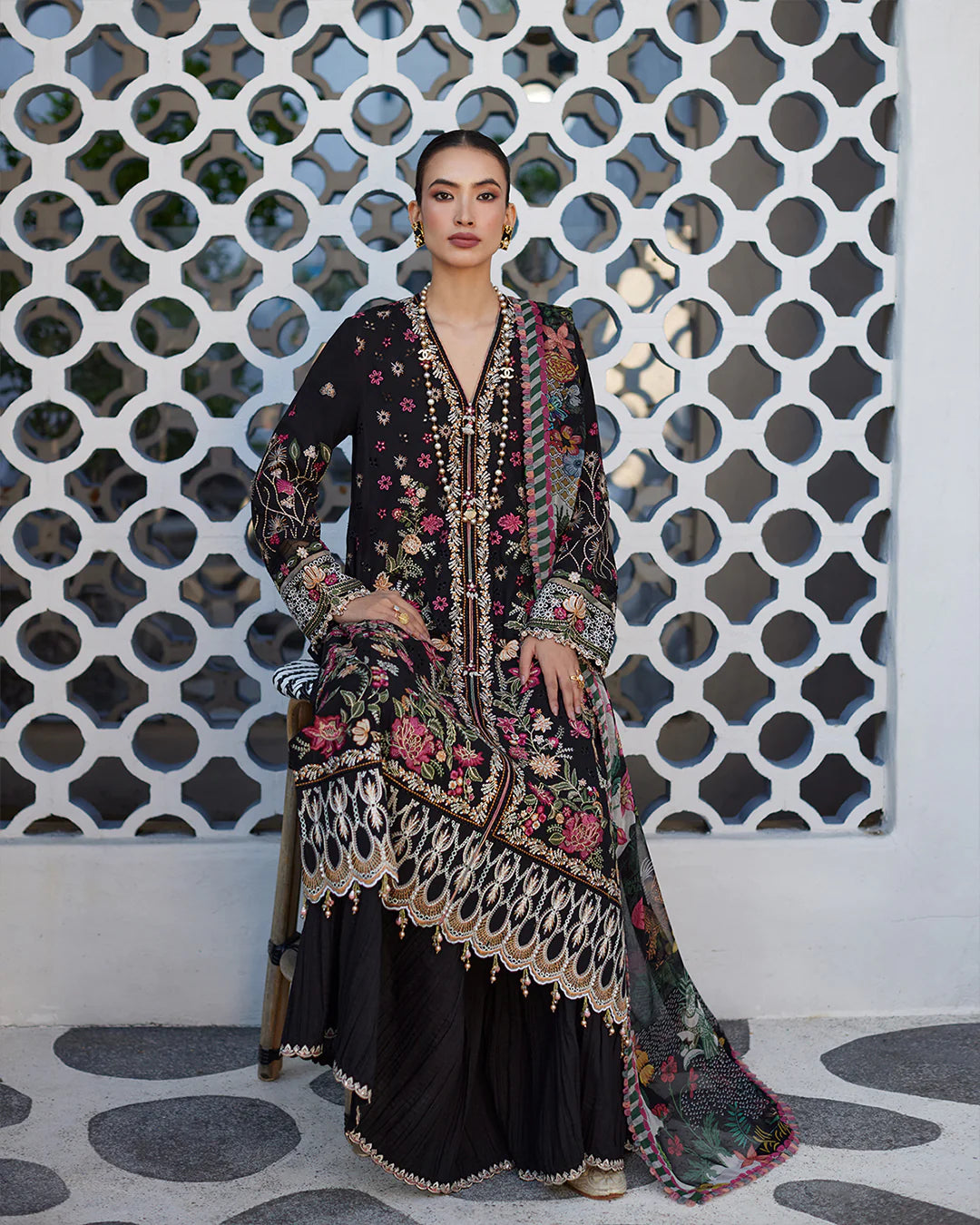FAIZA SAQLAIN - LILIANA LUXURY LAWN’24 | MERLE