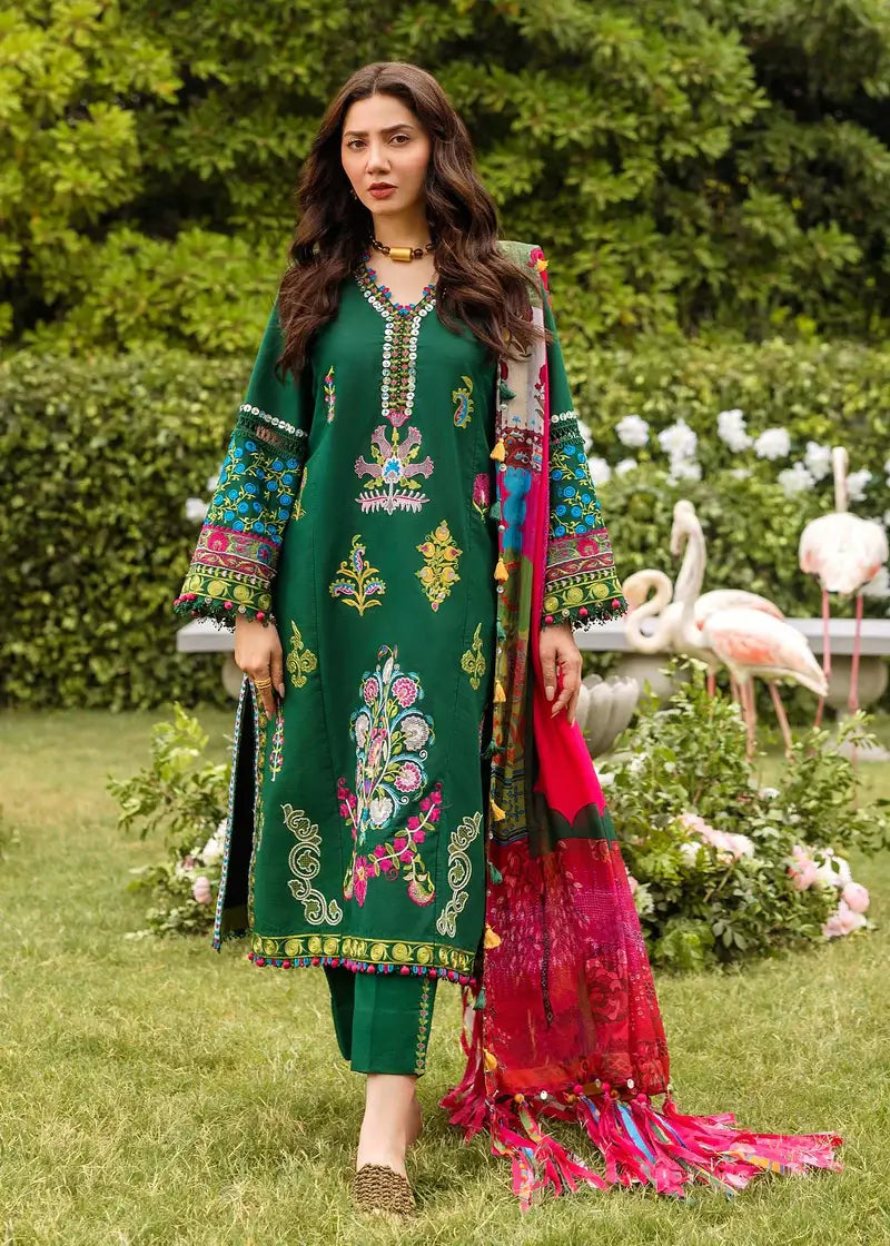 SIRAA SADAF FAWAD KHAN LAWN UNSTITCHED’24 | ADA (A)