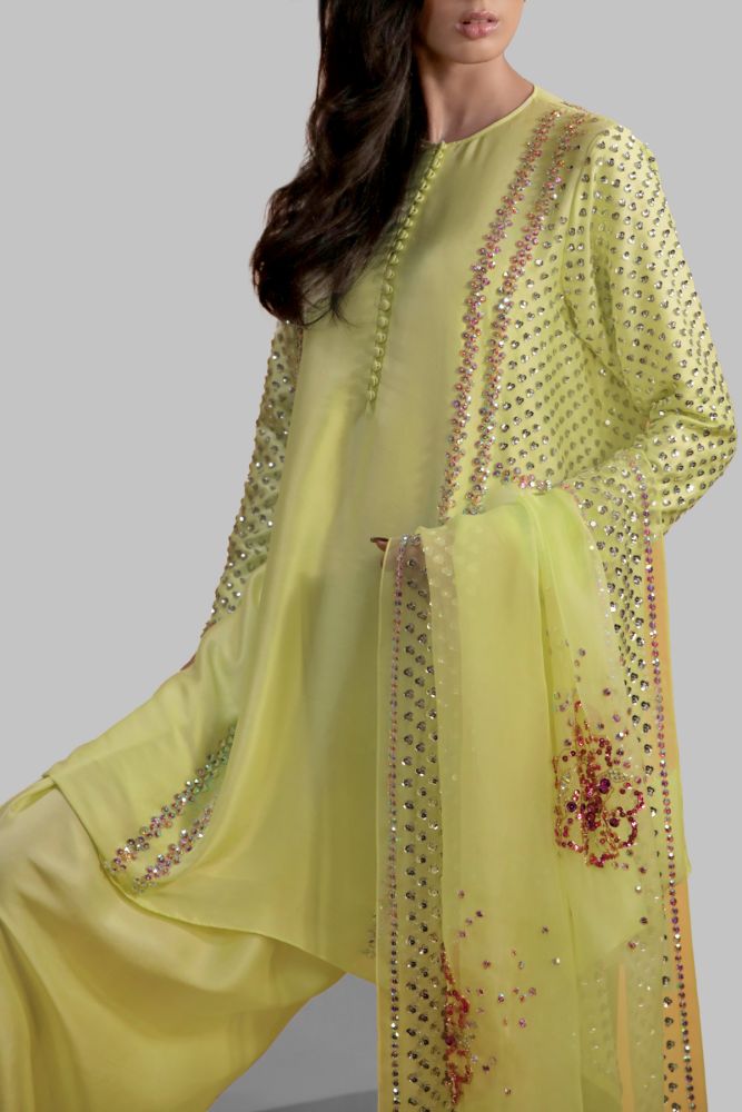MUSE LUXE | VERBENA YELLOW EMBELLISHED SET