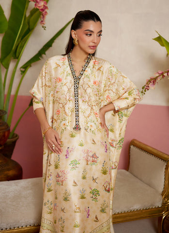 FARAH TALIB AZIZ ‘MAYNA FESTIVE PRET’26 | DAINE CREAM KAFTAN