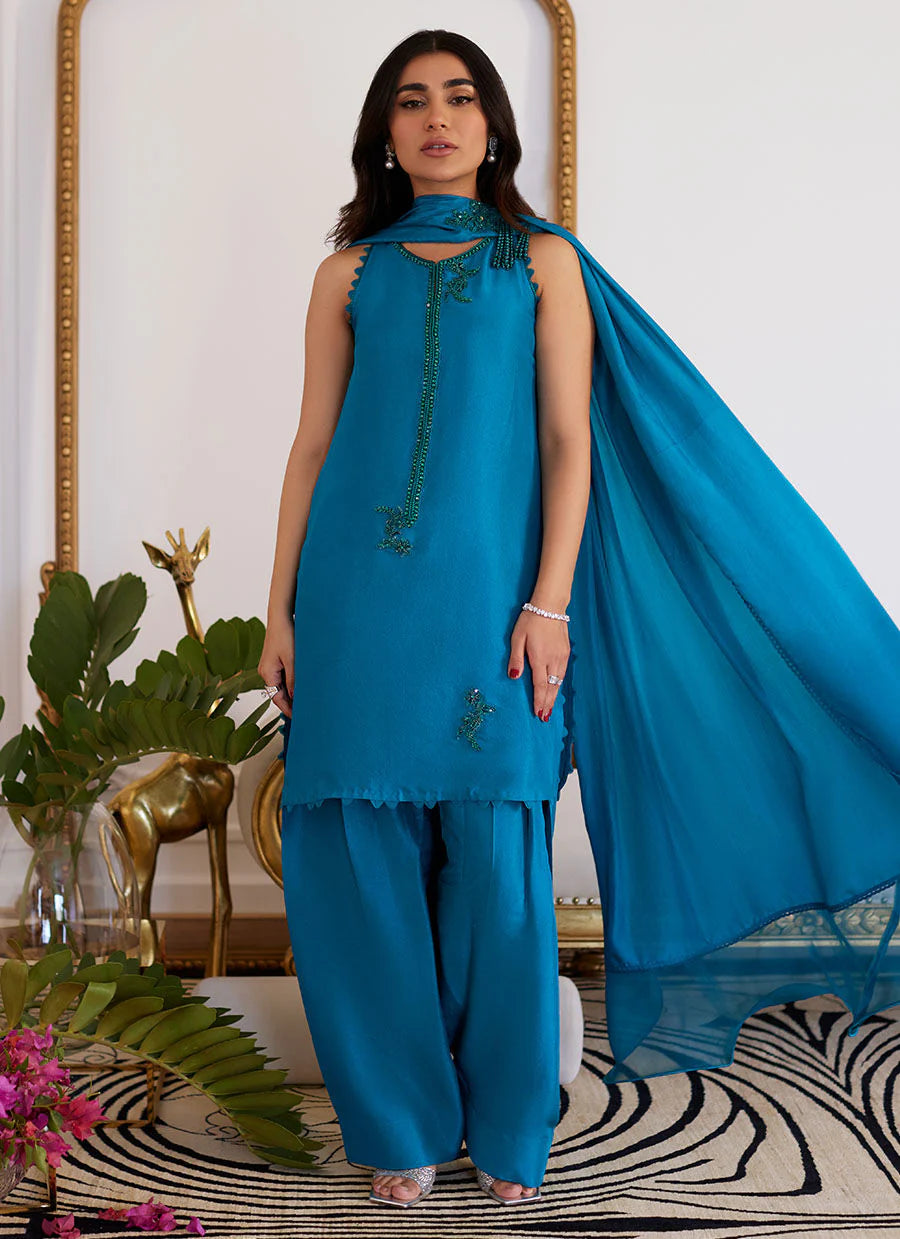 FARAH TALIB AZIZ LUXE PRET’24 | LILOU RAW SILK SET