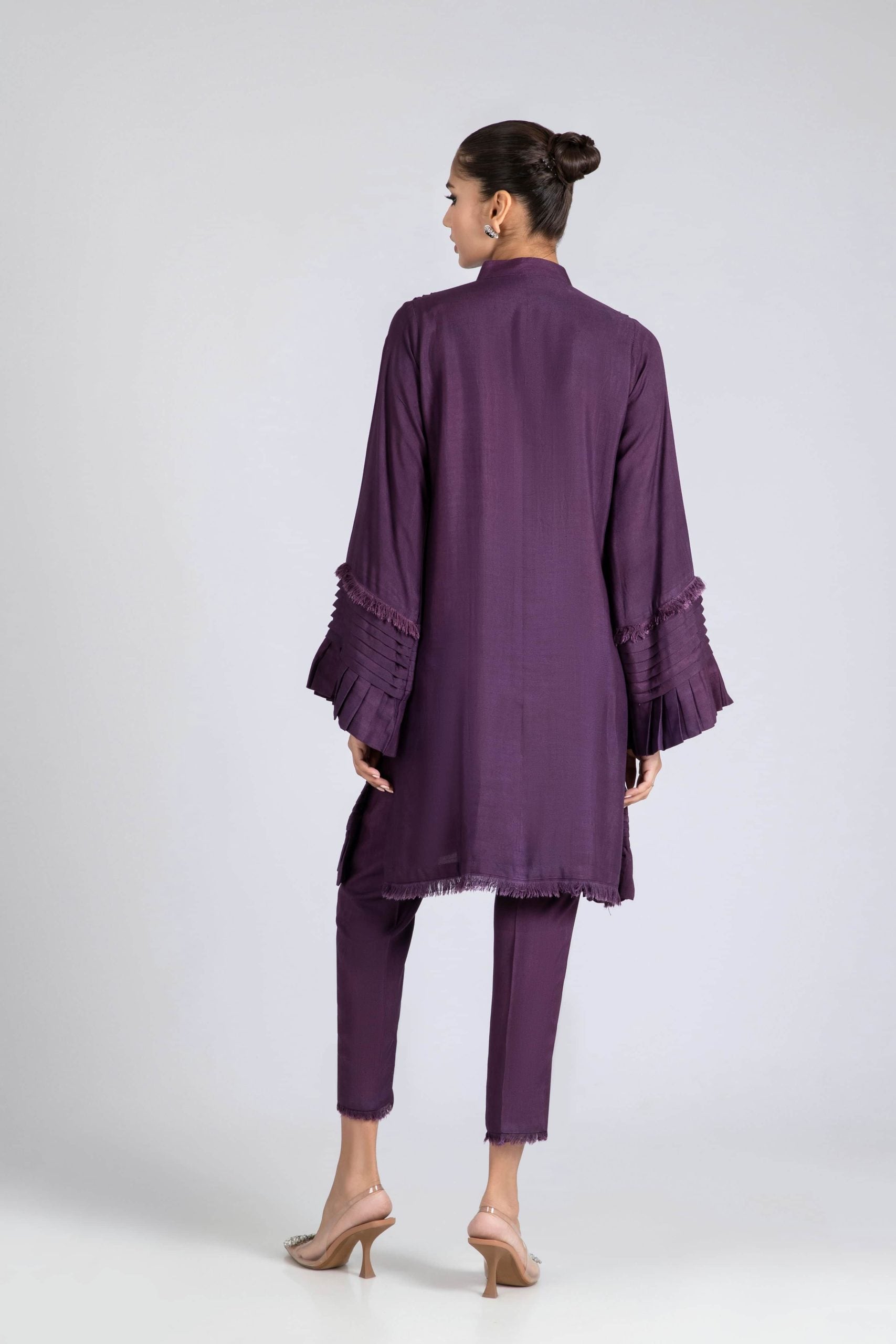 AYESHA SOMAYA CASUAL PRET | PURPLE SET