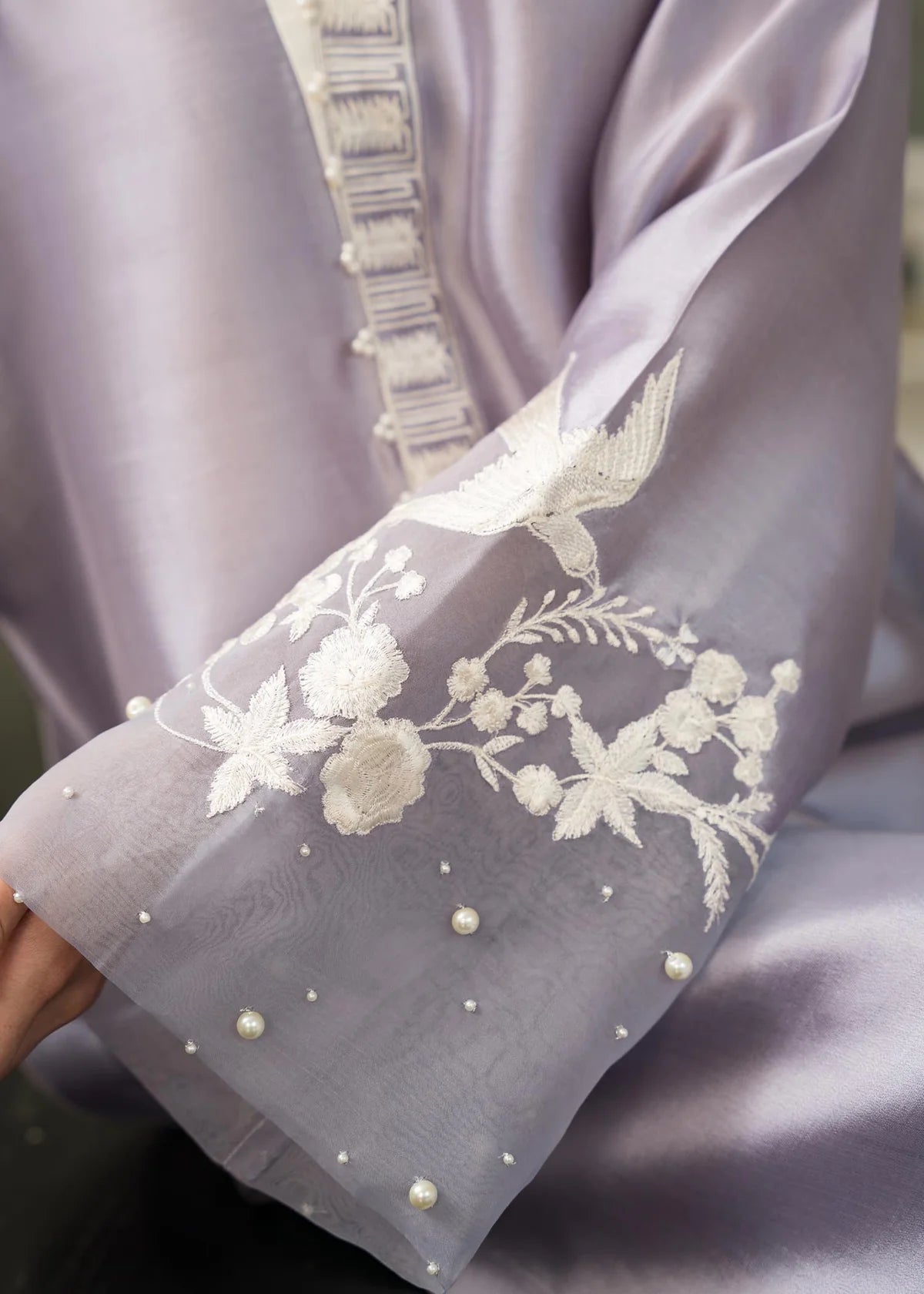 MAHGUL LUXURY PRET | LILAC CRANE