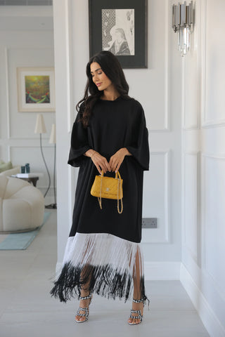 HAJRA LALLJEE DRIFT DRESS | BLACK TIDE