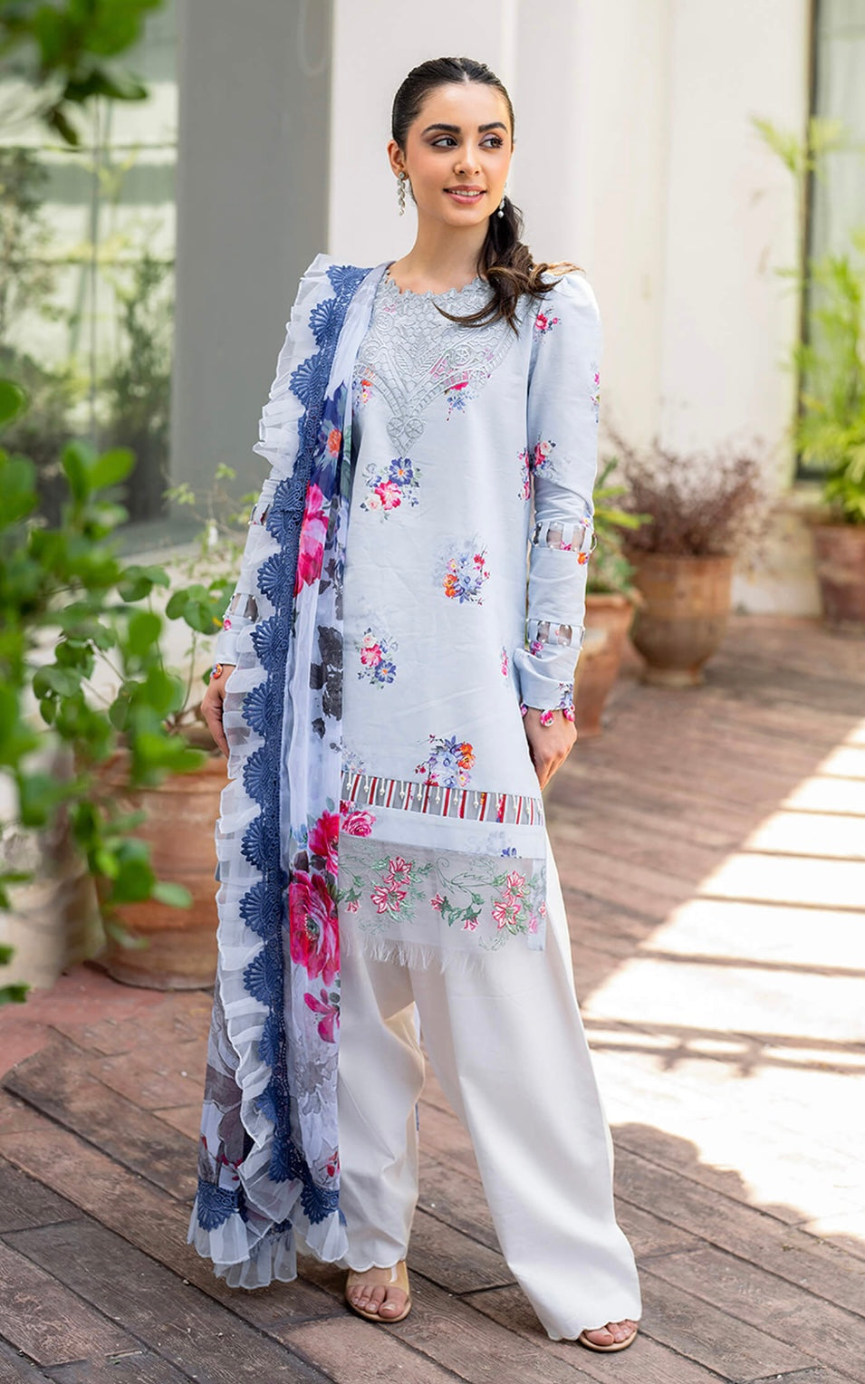 ASIFA NABEEL UNSTITCHED LAWN’24 | PANKH