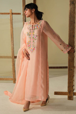 FARIDA HASAN ‘DHOOP LUXE PRET’26 | PEACH BLOSSOM SET
