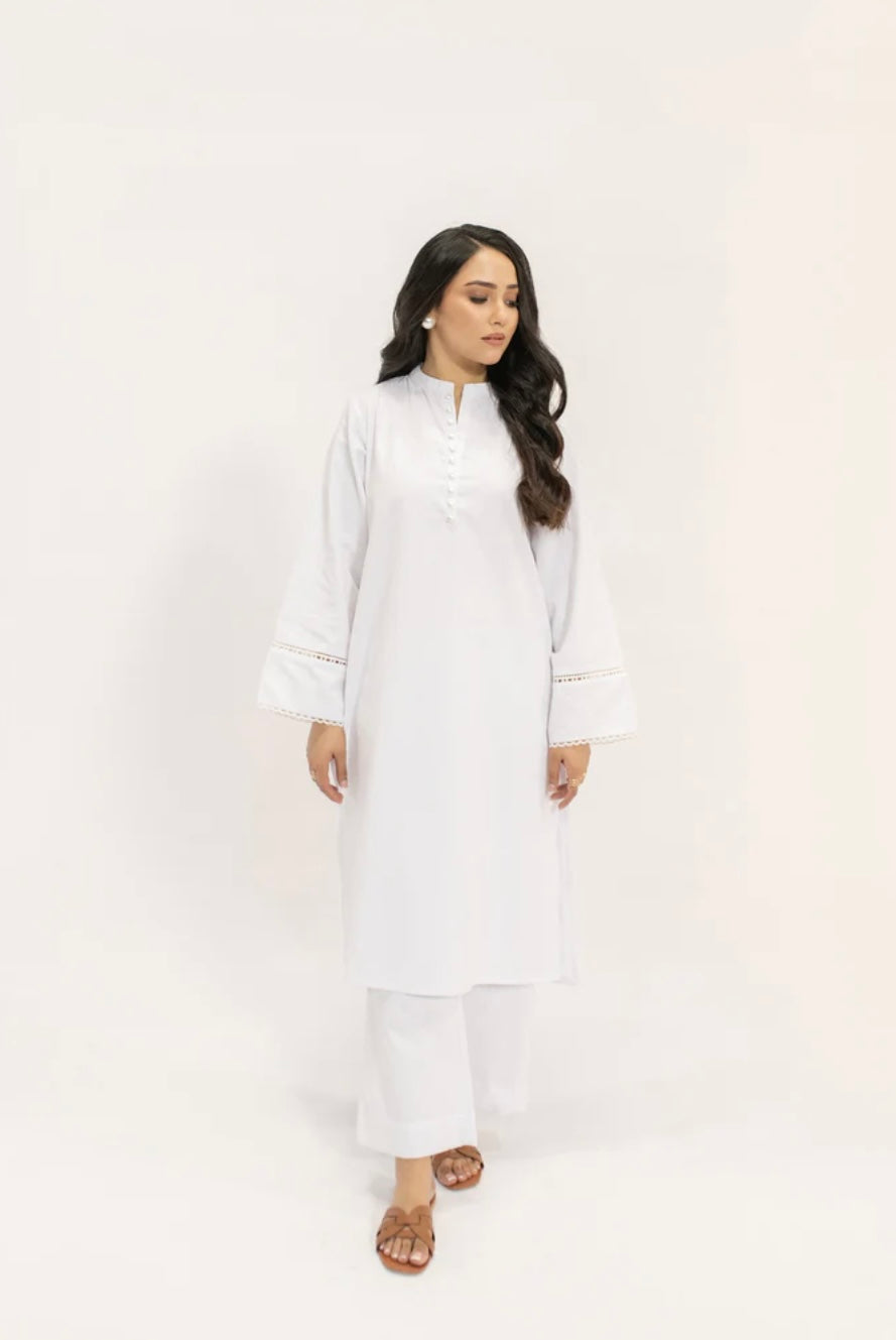 HASSAL | TEXTURED WHITE SUIT